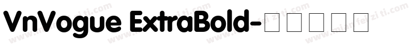 VnVogue ExtraBold字体转换